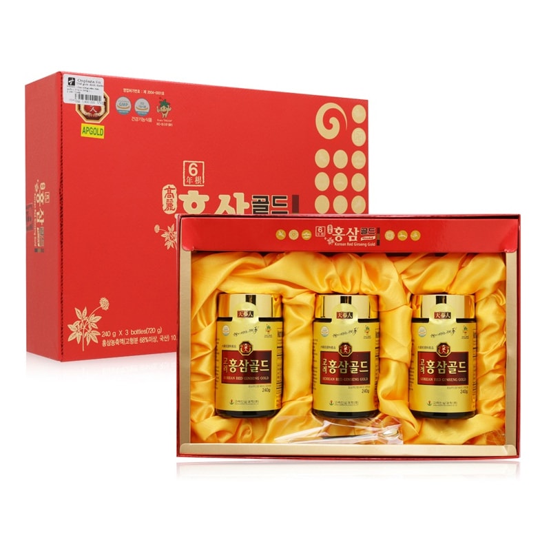 Cao Hồng Sâm Bio Apgold Korean Red Ginseng Gold (3 lọ x 240g)