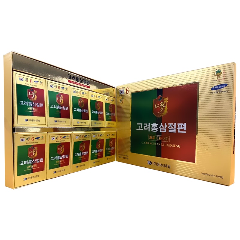 Hồng Sâm Thái Lát Tẩm Mật Ong Dongwon Samsung Sliced Korean Red Ginseng (10 gói x 20g)