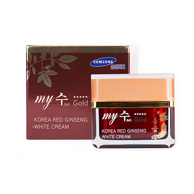 Kem Dưỡng Trắng Da Ban Ngày Hồng Sâm Đỏ My Gold Korea Red Ginseng White Cream