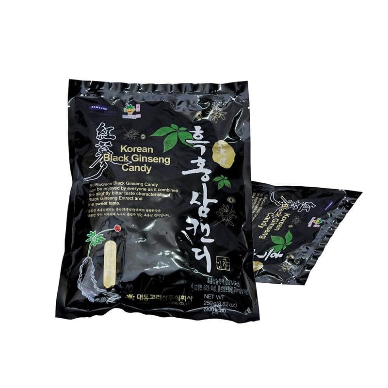Kẹo Hắc Sâm Daedong Korean Black Ginseng Candy Hàn Quốc 180g
