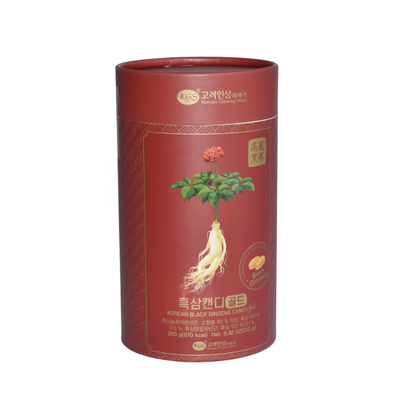 Kẹo Hắc Sâm KGS Korean Black Ginseng Candy Gold Hộp Giấy 250gr