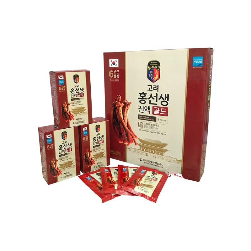 Nước Hồng Sâm Daehan Korean Red Ginseng Hong Seon Saeng Drink Gold (24 Gói x 70ml)