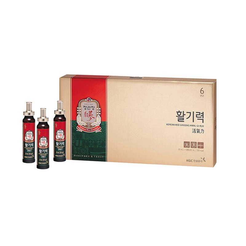 Nước Hồng Sâm KGC Korean Red Ginseng Vital Tonic (10 Ống x 20ml) Chính Hãng