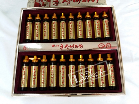 Nước Hồng Sâm Nhung Hươu Linh Chi KGS Korean Red Ginseng Antler Extract Liquid (20ml x 30 tuýp)