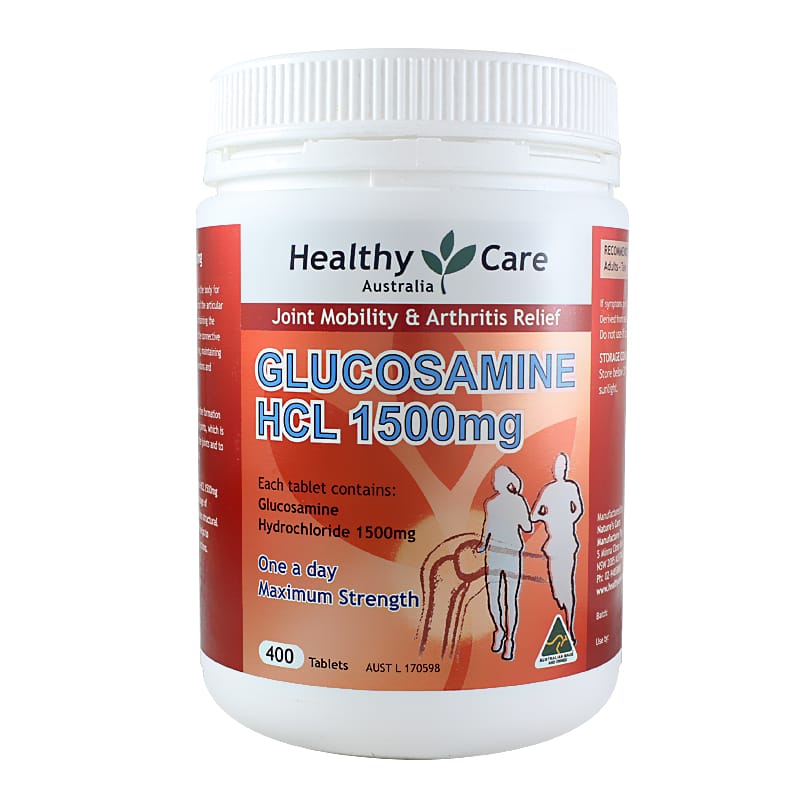 Viên Uống Bổ Xương Khớp Healthy Care Glucosamine HCL (1500mg x 400 viên) Chính Hãng