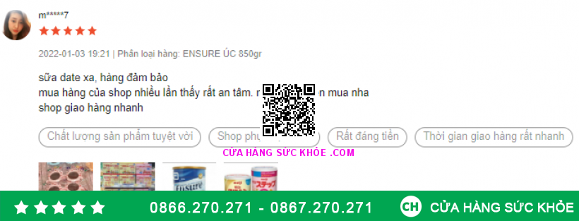 review sữa Ensure Úc 850g