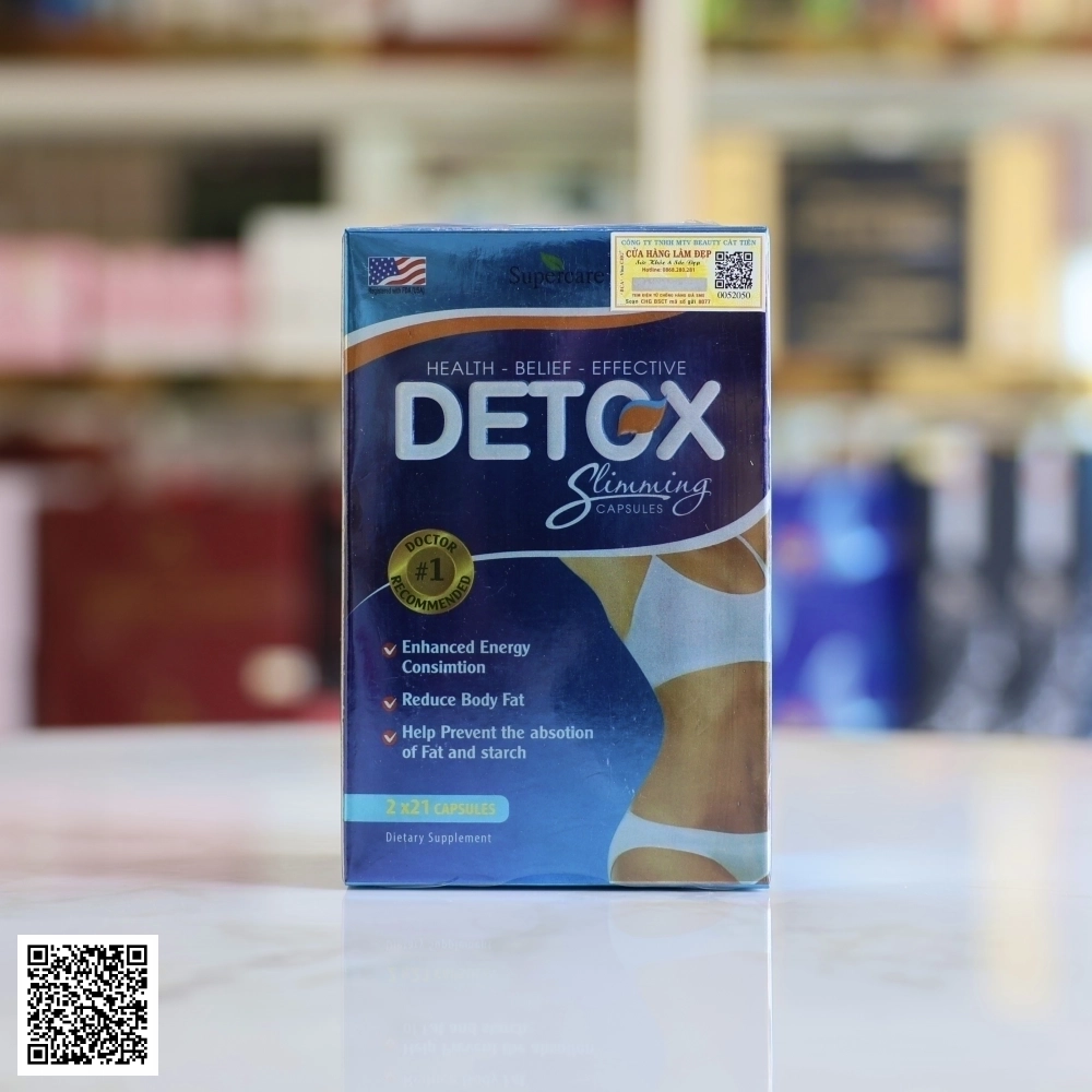 Viên Uống Giảm Cân Detox Slimming Capsules Từ Mỹ 2 Lọ x 21 Viên
