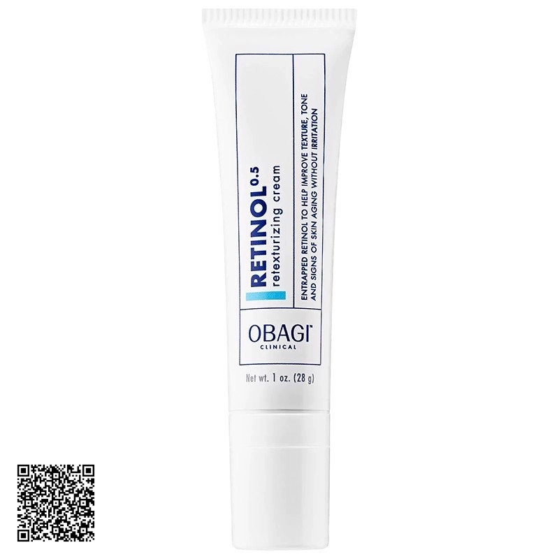 Kem Dưỡng Hỗ Trợ Ngừa Lão Hóa Obagi Clinical Retinol 0.5 Retexturizing Cream Mỹ 28g