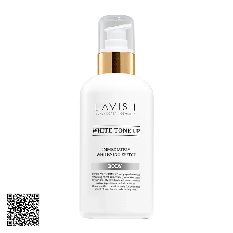 Kem Dưỡng Trắng White Tone Up Body Lavish H Baby Ban Ngày Cho Body Hàn Quốc 250ml