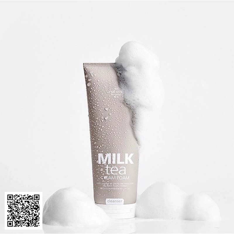 Sữa Rửa Mặt Cấp Ẩm Milk Tea Cream Foam Hàn Quốc 200ml
