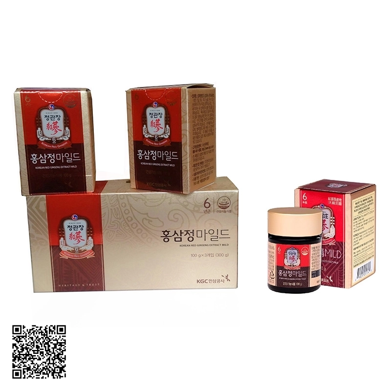 Cao Hồng Sâm KGC Korean Red Ginseng Extract Của Hàn Quốc 3 Lọ/Hộp