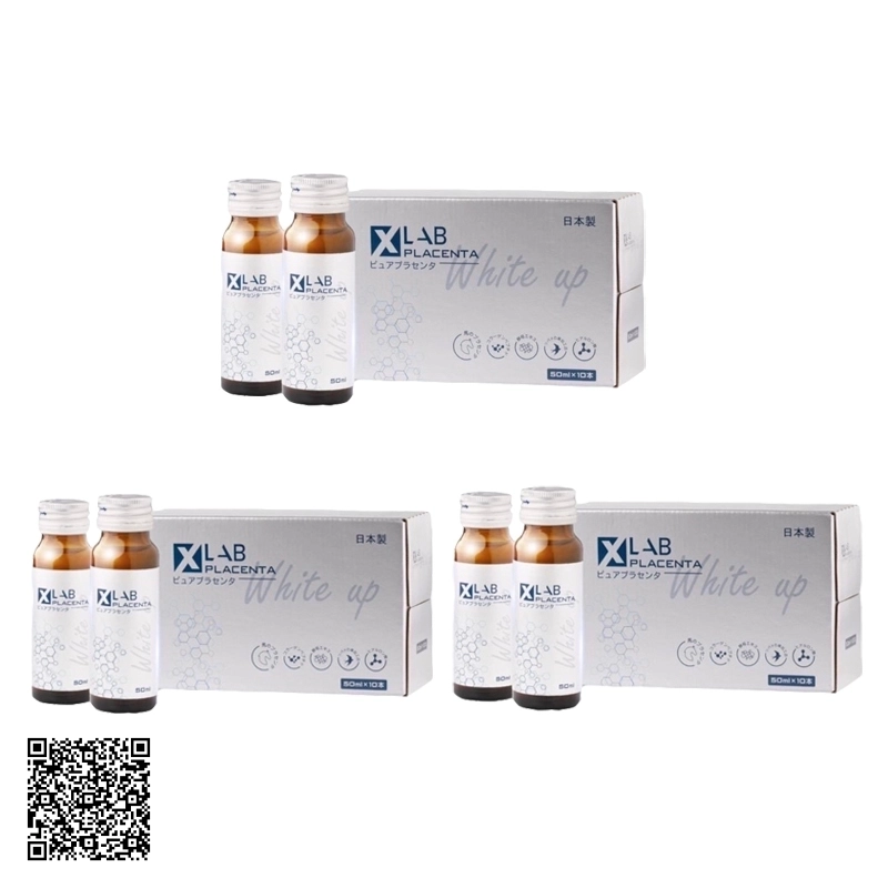 Liệu Trình Nước Uống Trắng Da Tế Bào Xlab Placenta White Up Từ Nhật 30 Chai