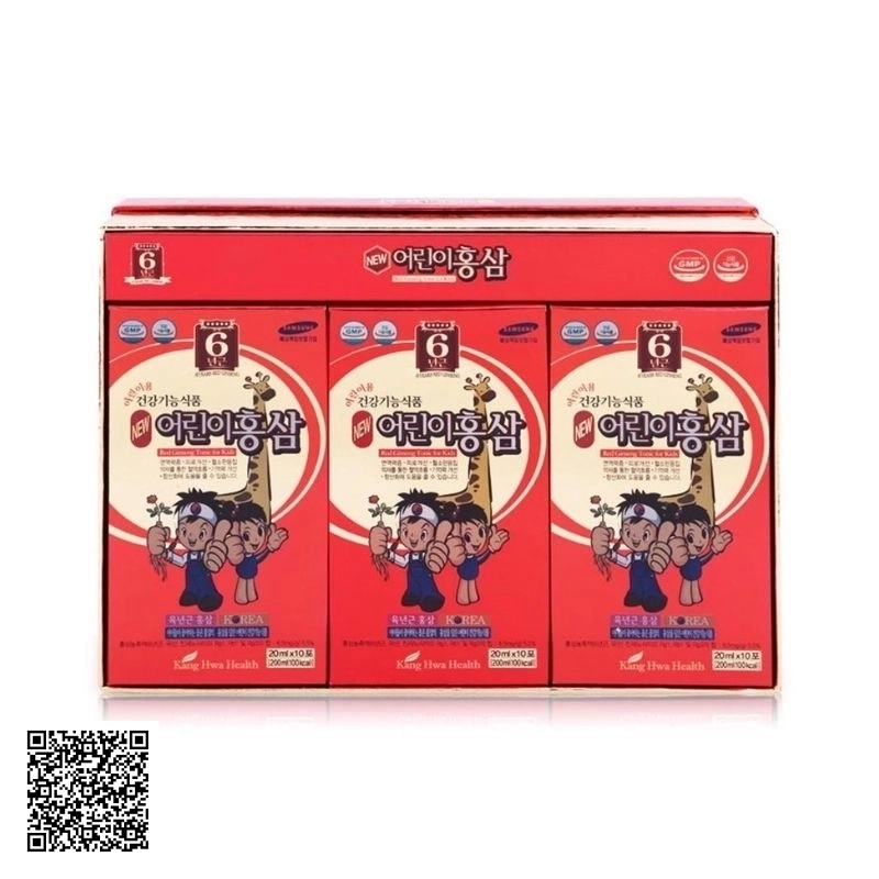 Nước Hồng Sâm Baby Hươu Cao Cổ Kanghwa Red Ginseng Tonic For Kids 30 Gói