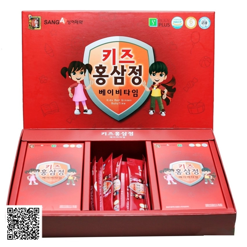Nước Hồng Sâm Baby SangA Kids Red Ginsen Baby Time Từ Hàn Quốc 30 Gói