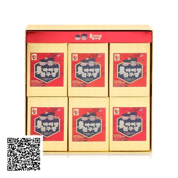 Nước Hồng Sâm Baby Bio Apgold Korean Red Ginseng Kid-Friend Từ Hàn Quốc 30 Gói