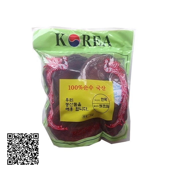 Nấm Linh Chi Đỏ Phượng Hoàng Túi Xanh Từ Hàn Quốc 1kg (3 Tai Trở Lên)