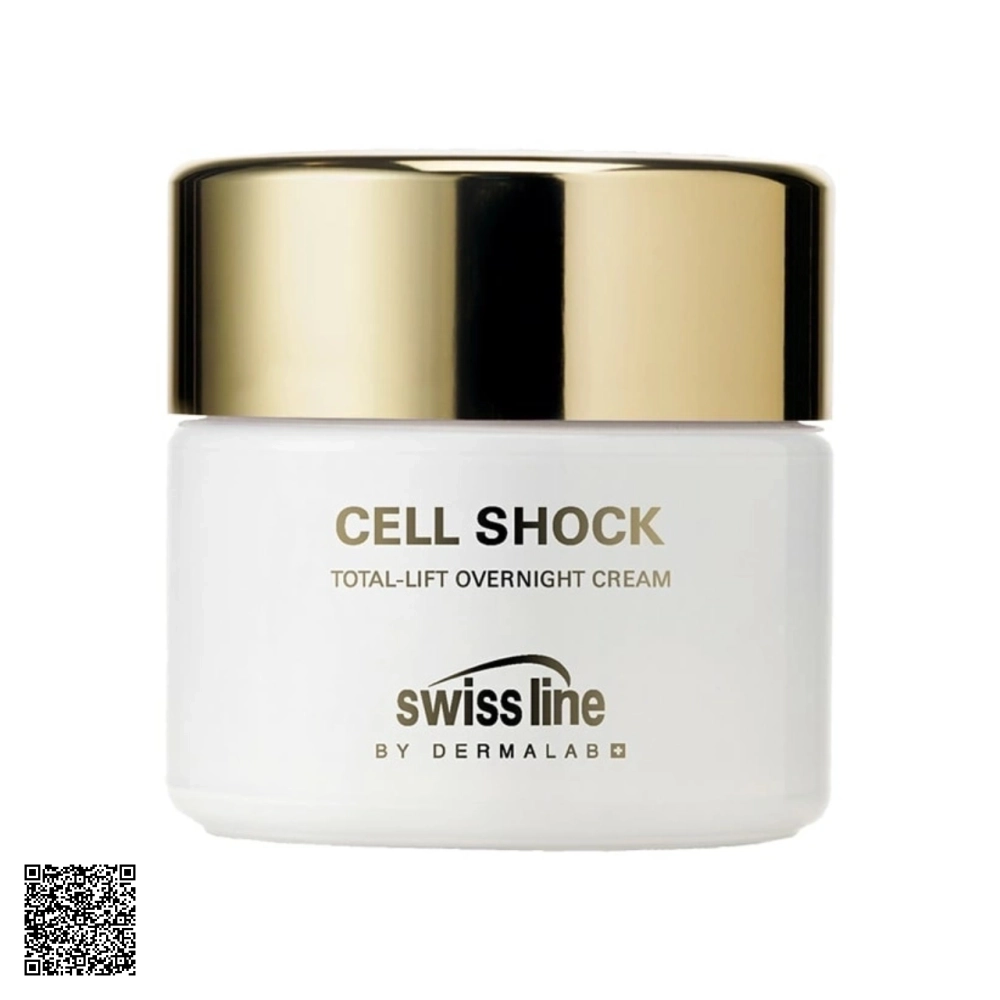 Kem Nâng Cơ Hỗ Trợ Ngừa Lão Hóa Swissline Cell Shock Total-Lift Overnight Cream Từ Thuỵ Sĩ 50ml