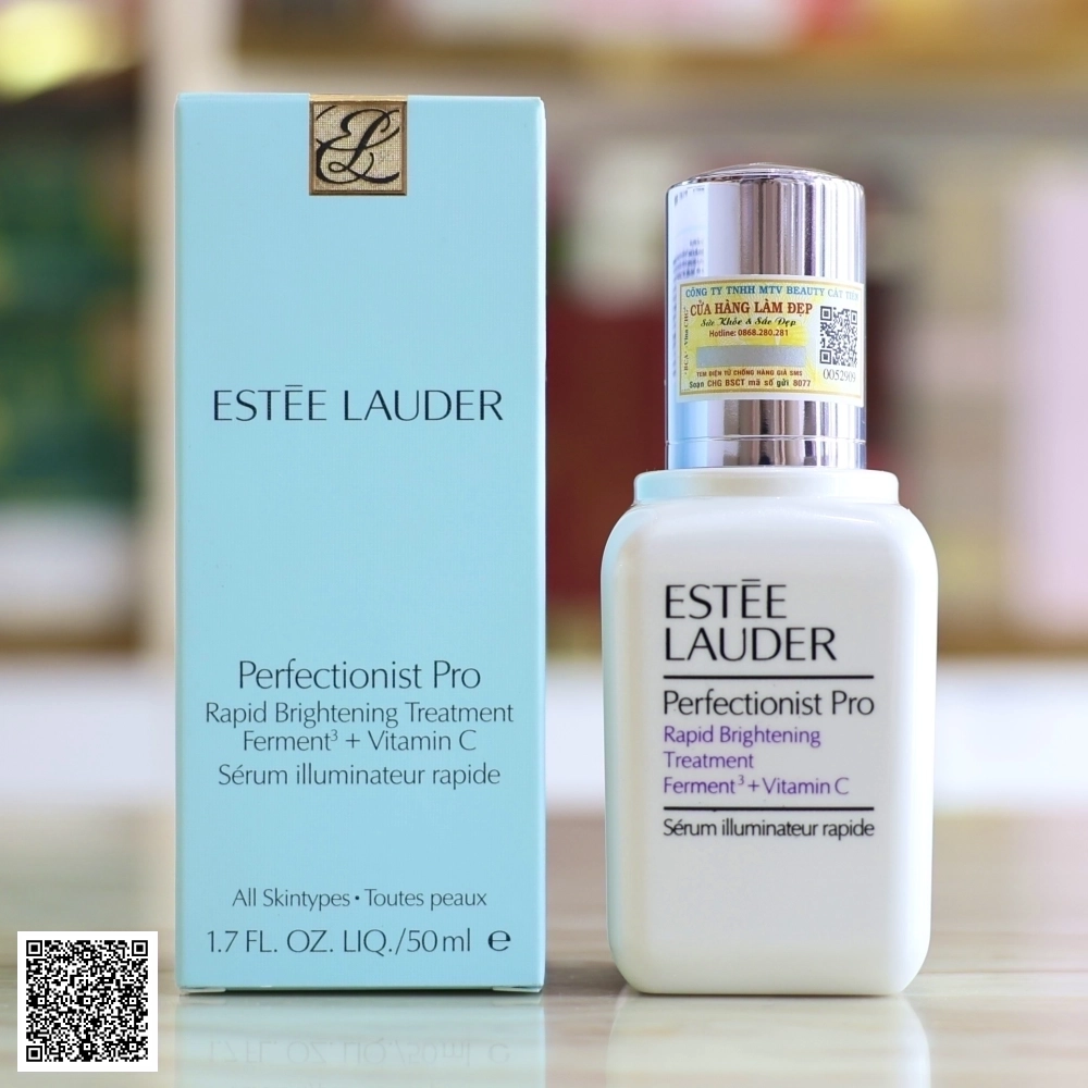 Serum Làm Sáng Mịn Và Đều Màu Da Estee Lauder Perfectionist Pro Rapid Brightening Treatment Serum with Ferment³ + Vitamin C Từ Mỹ 50ml