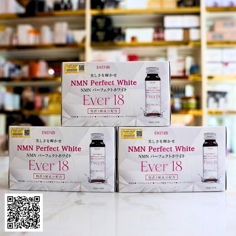 Liệu trình Eikenbi NMN Perfect White Ever 18 Từ Nhật Bản 1 tháng