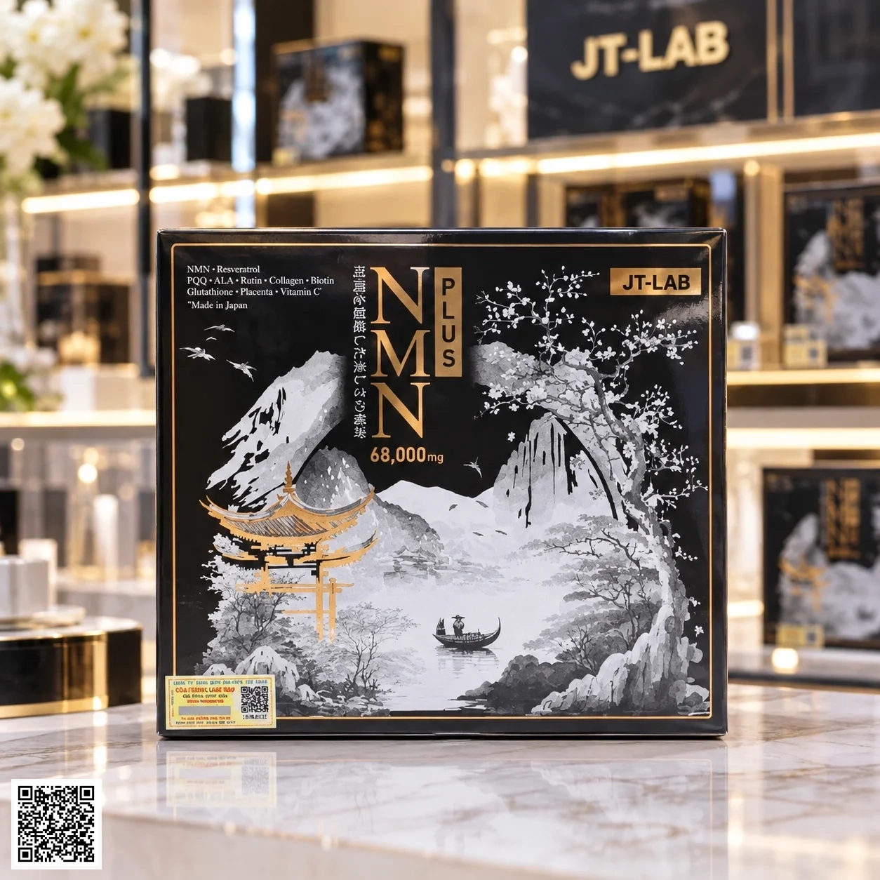 NMN 68000mg Plus JT-LAB Viên Uống Trẻ Hóa Cơ Thể Nhật Bản Hộp 170 viên