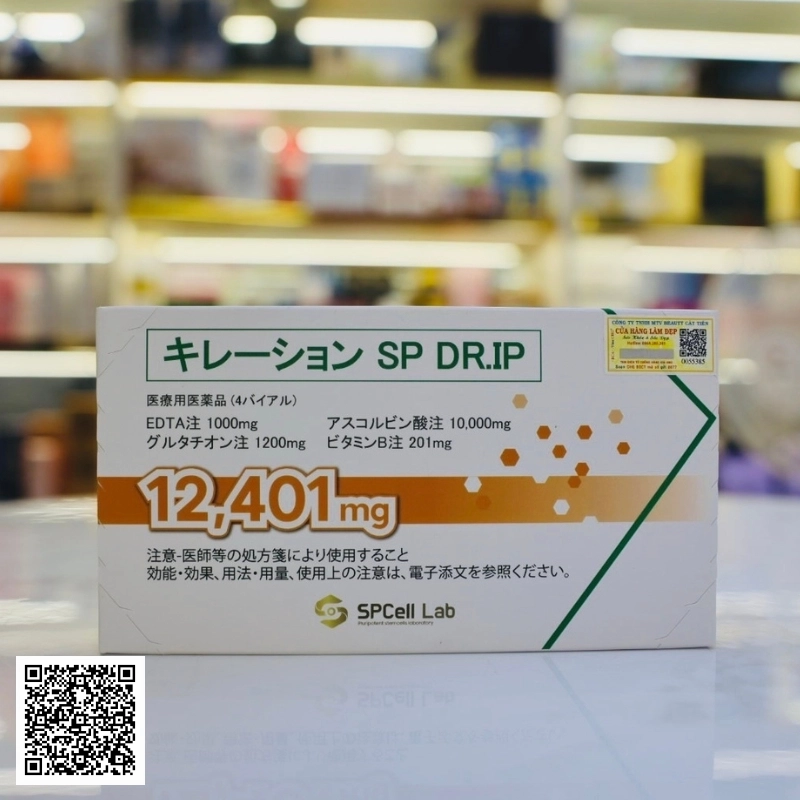 Set truyền thải độc kim loại nặng Spcell Lab SP DR.IP 12,401mg 1 lần truyền