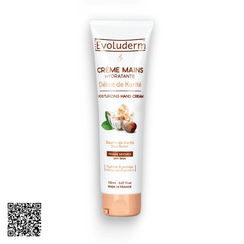 Kem Dưỡng Evoluderm Dưỡng Da Tay Bơ Hạt Mỡ 150ml từ Pháp