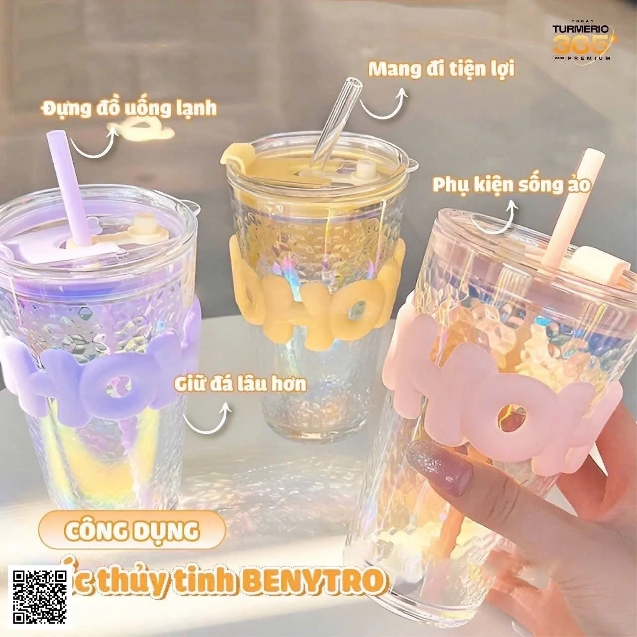 [Quà Tặng] Cốc thủy tinh cute