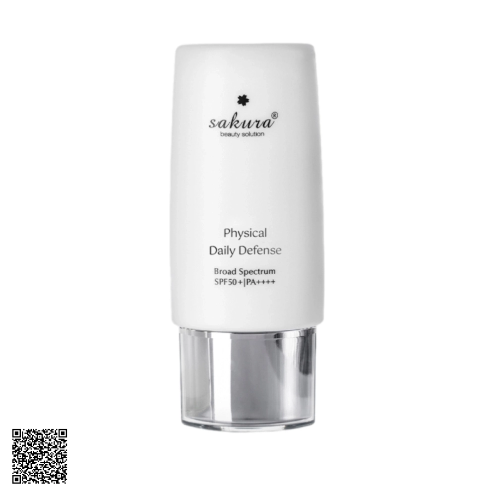 Nhũ Tương Chống Nắng Vật Lý Sakura Physical Daily Defense SPF 50+ PA++++ Từ Nhật Bản